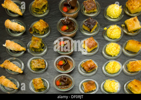 Österreich, Wien 1, Hotel Le Meridien, Opernring 13, Köstliche Desserts Im Restaurant Shambala. Stockfoto