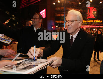 Steve Martin auf der Berlinale-Premiere von "Pink Panther 2" am 13. Februar 2009. Stockfoto