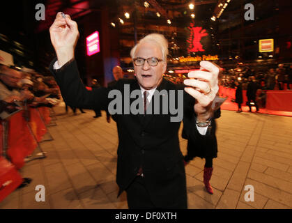 Steve Martin auf der Berlinale-Premiere von "Pink Panther 2" am 13. Februar 2009. Stockfoto