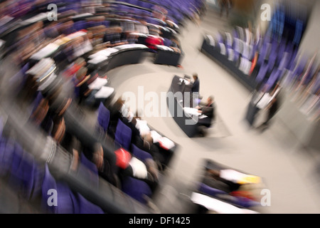 Berlin, Deutschland, in der Plenarsitzung des Deutschen Bundestages Stockfoto