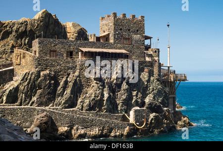 El Castillo, Playa de Vallehermoso, La Gomera, Kanarische Inseln Stockfoto