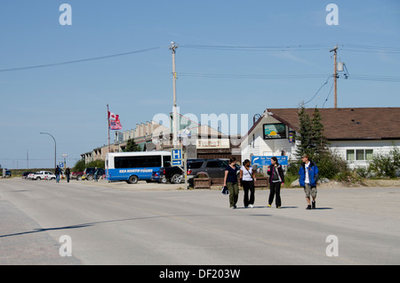 Kanada, Manitoba, Churchill. Innenstadt von Churchill. Stockfoto