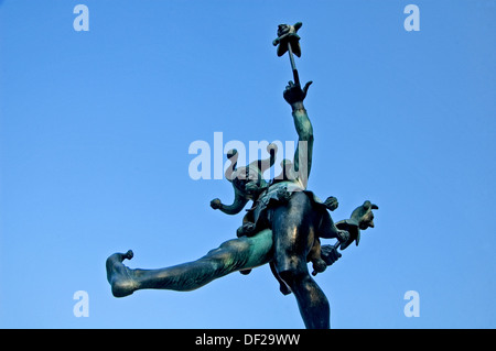 Statue von Falstaff, der Shakesperian joker Charakter im Zentrum von Stratford-upon-Avon, Warwickshire Stockfoto