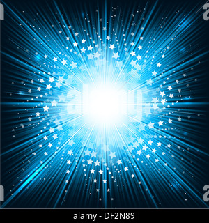 Dekorativer Hintergrund mit einem dynamischen Starburst-Effekt Stockfoto