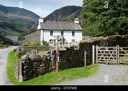 Yew Tree Farm (einst im Besitz von Beatrix Potter) Im Sommer in der Nähe des Coniston Lake District National Park Cumbria England Großbritannien Großbritannien GB Großbritannien Stockfoto