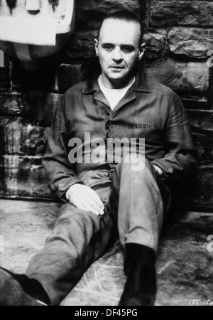 Anthony Hopkins, am Set des Films "Das Schweigen der Lämmer", 1991 Stockfoto