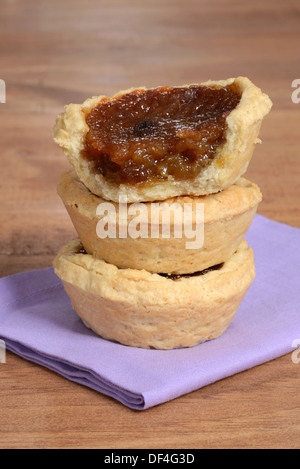 Closeup-Stack von Butter Torten Stockfoto