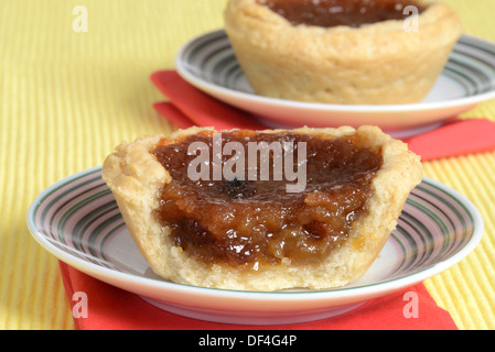 Makro einer Butter-Torte Stockfoto