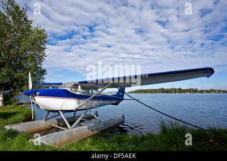 Wasserflugzeug. Hafen von Lake Hood Luft. Anchorage. Alaska. USA Stockfoto