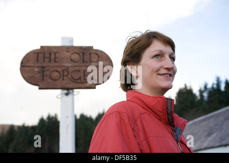 Die alte Schmiede in inverie, knoydart, Scottish Highlands. Stockfoto