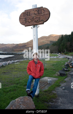 Die alte Schmiede in inverie, knoydart, Scottish Highlands. Stockfoto