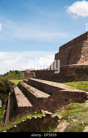 Monte Alban - die Ruinen der Zapoteken-Zivilisation in Oaxaca, Mexiko Stockfoto