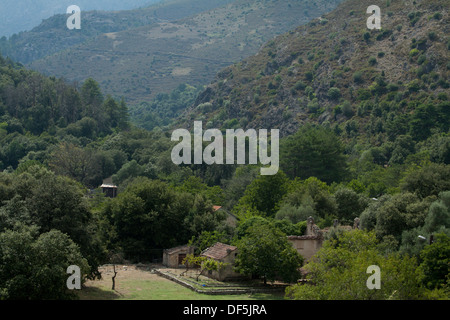Hügeln rund um Corte Stockfoto