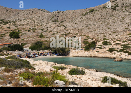 Kania Strand Chalki Chalki griechischen Insel Dodekanes Ägäisches Meer Griechenland Europa Stockfoto