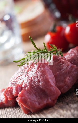rohes Fleisch Stockfoto