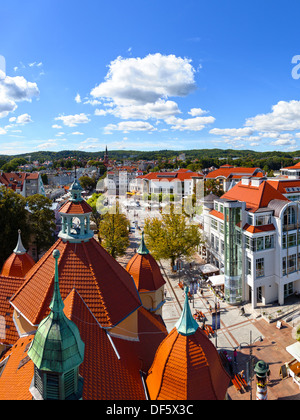 Blick auf die wunderschöne Architektur der Sopot, Polen. Stockfoto