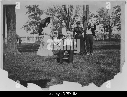 Mitglieder der Familien (5E) von John, Charles und Emma Dorrance. 1915 und früher. 283551 Stockfoto