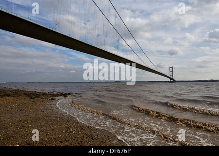 Humber Bridge Hessle East Riding von Yorkshire UK Stockfoto