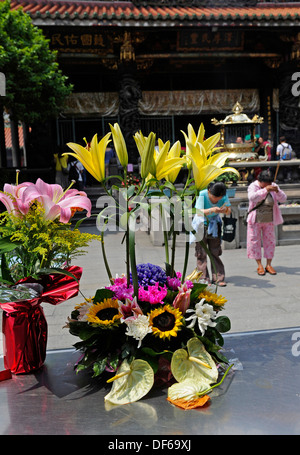 Das älteste Tempel in Taipei, Taiwan ist Longshan, gebaut von den Chinesen. Stockfoto