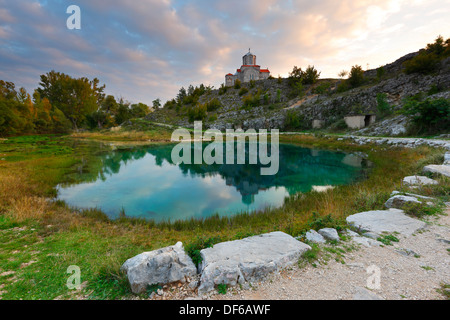 Quelle des Flusses Cetina in Kroatien Stockfoto