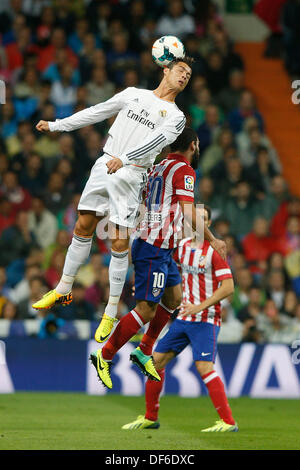 Madrid, Spanien. 28. September 2013. Real Madrid CF gegen Atletico de Madrid (0: 1) im Santiago Bernabeu Stadion. Cristiano Ronaldo (Portugiesisch nach vorne von Real Madrid) Credit: Action Plus Sport/Alamy Live News Stockfoto