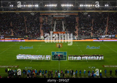 La Plata, Argentinien. 28. September 2013. während der Rugby-Meisterschaft Befestigung zwischen Argentinien und All Blacks. Estadio Unico De La Plata. Bildnachweis: Aktion Plus Sport/Alamy Live-Nachrichten Stockfoto