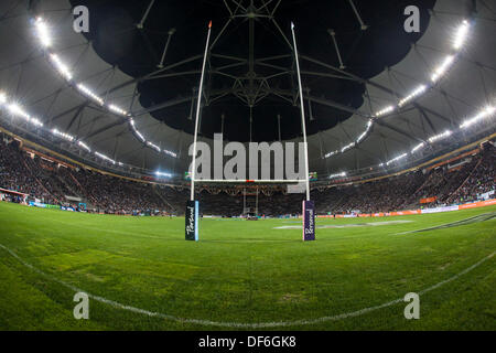 La Plata, Argentinien. 28. September 2013. während der Rugby-Meisterschaft Befestigung zwischen Argentinien und All Blacks. Estadio Unico De La Plata. Bildnachweis: Aktion Plus Sport/Alamy Live-Nachrichten Stockfoto