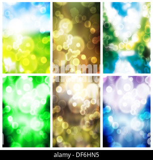 Bunte unscharfen Hintergrund gesetzt. Hohe Qualität Stockfoto