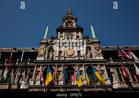 Antwerpen Rathaus am Grote Markt oder Hauptplatz in Antwerpen, Belgien Stockfoto