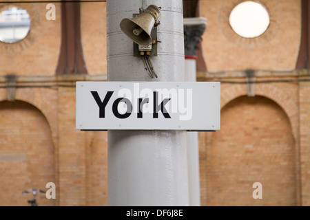 Bahnhof von York in North East England Stockfoto