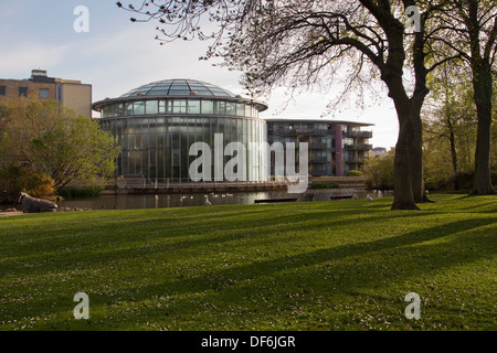 Die Wintergärten von Mowbray Park in Sunderland, North East England gesehen Stockfoto