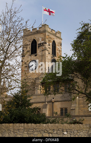 Die Klosterkirche St. Michael & alle Engel mit St. Hilda & Benedict Biscop in Sunderland, Nordostengland Stockfoto