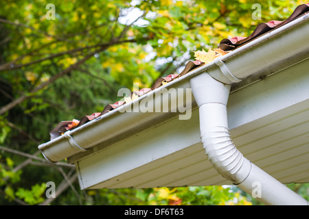 Marple lässt im Rinnstein, Abfallzeit, Horizont-format Stockfoto