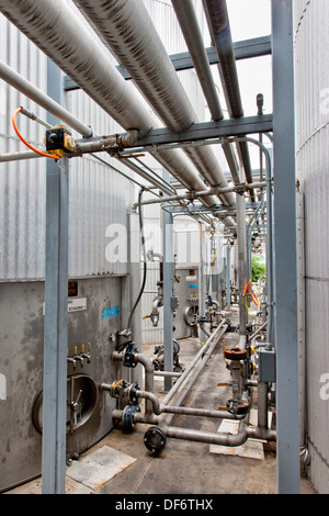 Biodiesel Verarbeitung & Storage Tanks. Stockfoto