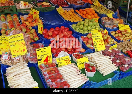 Obst und Gemüse in einem Nirnberg Markt Stockfoto