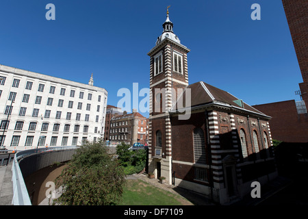 Die Kirche von St. Benet Paul's Wharf ein Christopher Wren building, London, England, UK. Stockfoto