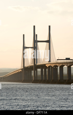 Die zweite Severn Crossing, tragen die Autobahn M4 zwischen England und Wales. Stockfoto