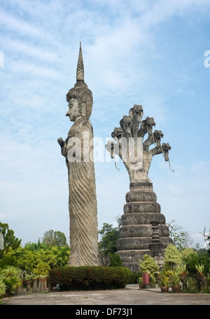 Sala Kaew Ku (aka Sala Keoku) Skulpturenpark in Nong Khai, Thailand. Stockfoto