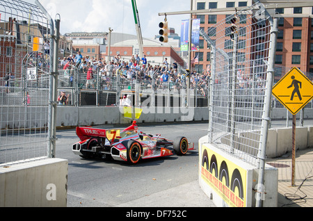 Gleisseite beim Grand Prix von Baltimore Stockfoto