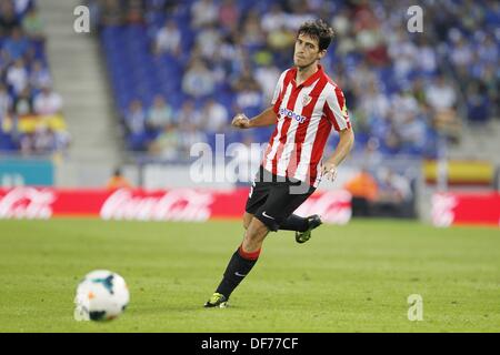 Andoni Iraola (Bilbao), 23. September 2013 - Fußball / Fußball: Spanisch "Liga Espanola" match zwischen Espanyol Barcelona und Athletic Bilbao im Stadion Cornella El Prat in Barcelona, Spanien, 23. September 2013. (Foto: AFLO) Stockfoto