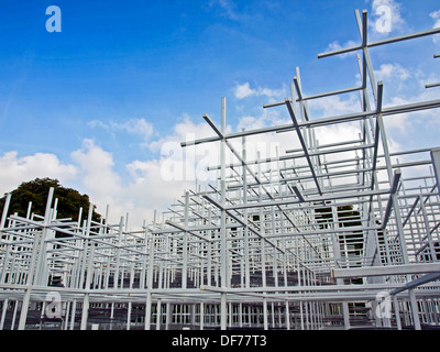 Die 2013 temporären Pavillon des japanischen Künstlers Sou Fujimoto an der Serpentine Gallery in Kensington Gardens, London, England Stockfoto