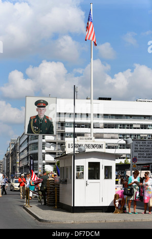 Checkpoint Charlie, Berlin, Berlin, Deutschland Stockfoto