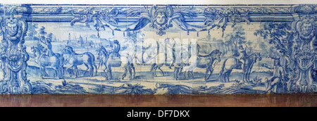 Azulejos Kacheln in der alten Universität Evora, do Colégio Espírito Santo, Évora, Distrikt Évora, Portugal Stockfoto