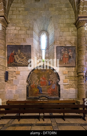 Bilder von Heiligen in der Kathedrale Basilica Sé de Nossa Senhora da Assunção, Catedral de Évora, Évora, Évora Bezirk Stockfoto