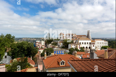 Palacio Nacional da Pena, Pena Nationalpalast, Sintra, Distrikt Lissabon, Portugal Stockfoto