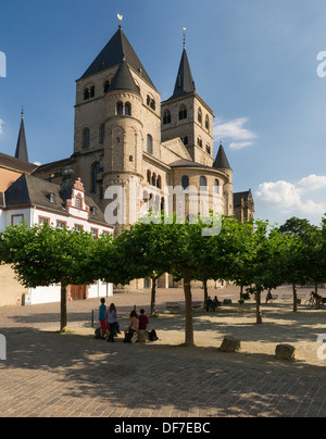 Die Trierer Doms und die gotische Kirche der Muttergottes, UNESCO-Weltkulturerbe, Trier, Rheinland-Pfalz, Deutschland Stockfoto