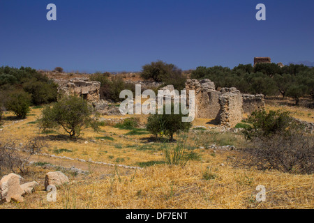Römische Ruinen in die antike Stadt Aptera in Westkreta. Stockfoto