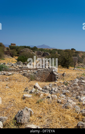 Römische Ruinen in die antike Stadt Aptera in Westkreta. Stockfoto