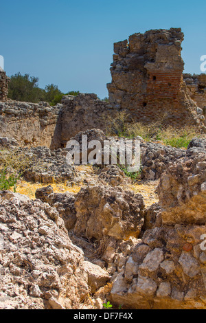 Römische Ruinen in die antike Stadt Aptera in Westkreta. Stockfoto