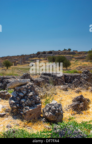 Römische Ruinen in die antike Stadt Aptera in Westkreta. Stockfoto